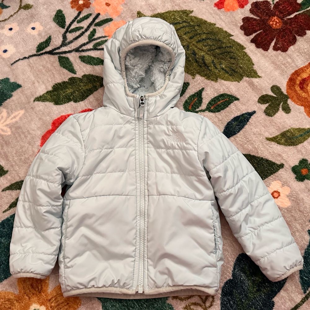 EUC North Face Reversible Jacket - 2T Light Blue
